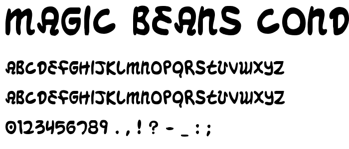Magic Beans Condensed font